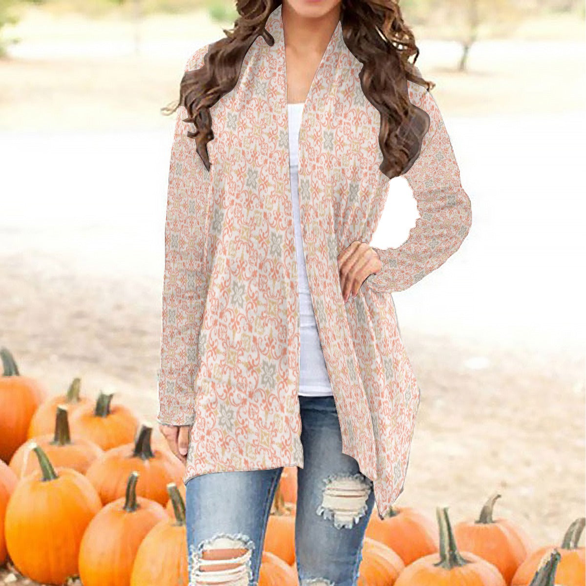 Coral Women's Long Sleeve Cardigan