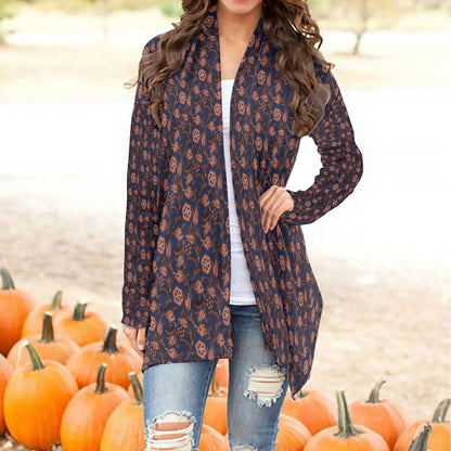 Flor da Meia Noite Women's Long Sleeve Cardigan