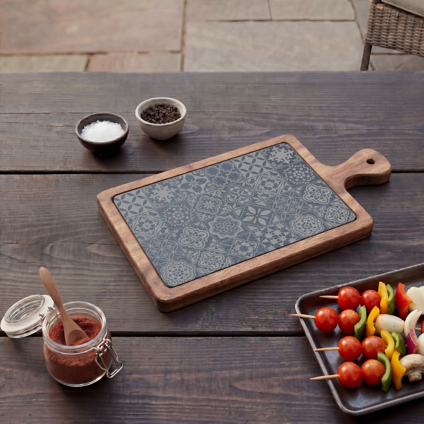 Engraved Azulejo Charcuterie Board