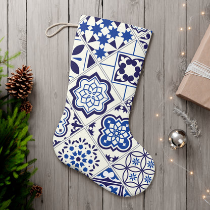 Azul Santa Stocking