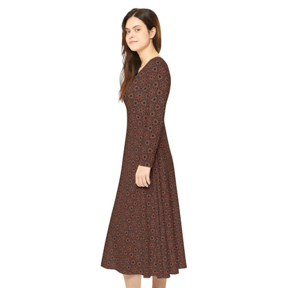 Flor de Cafe Women's Long Sleeve Dress