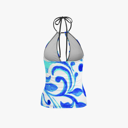 Ondas Halter Top Two-Piece Tankini Swimsuit