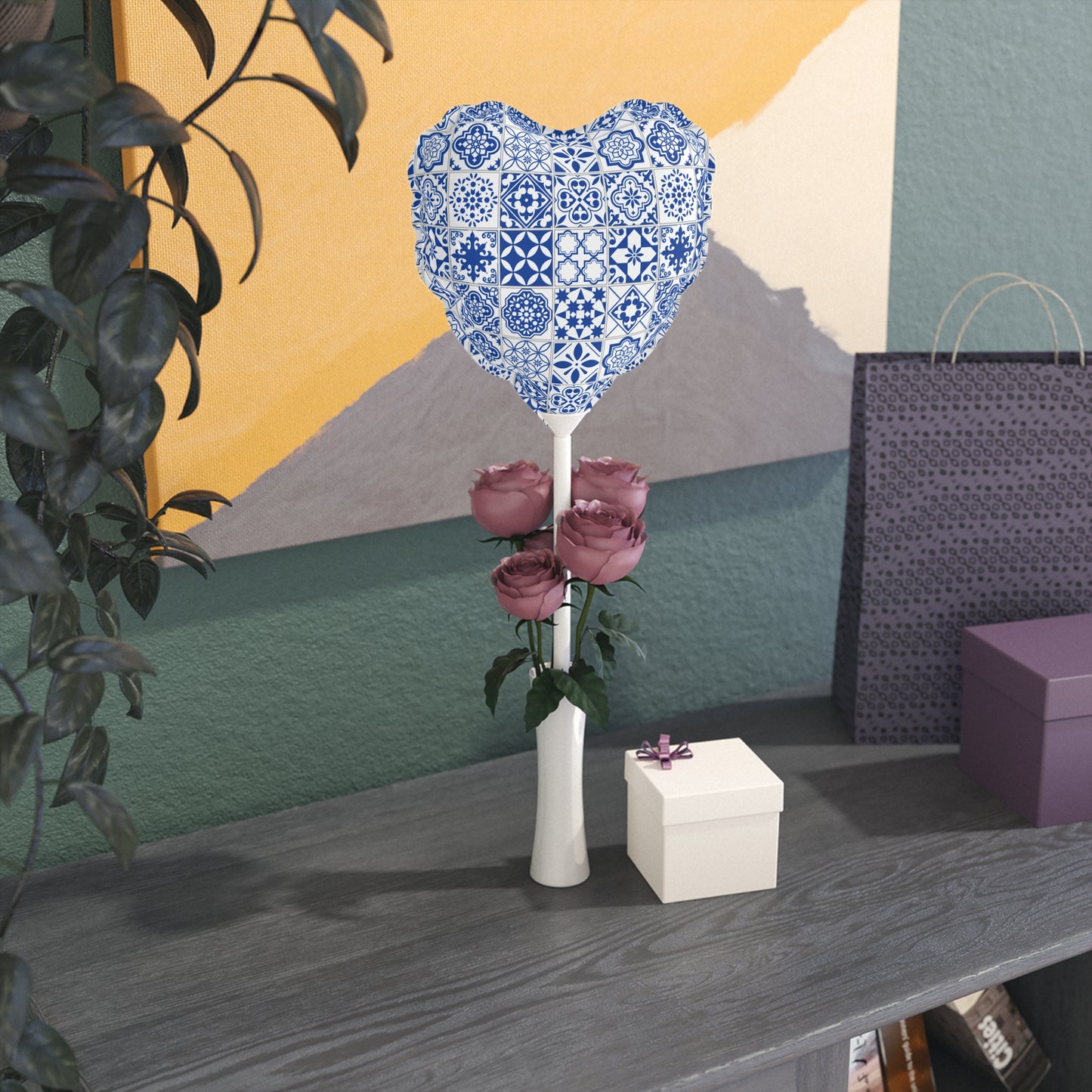 Azul Balloons (Round and Heart-shaped), 6"