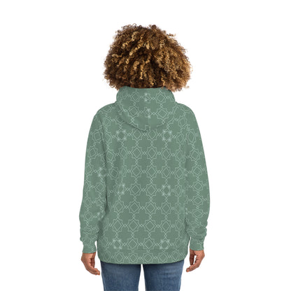 Azulejo (Green) Women's Fashion Hoodie