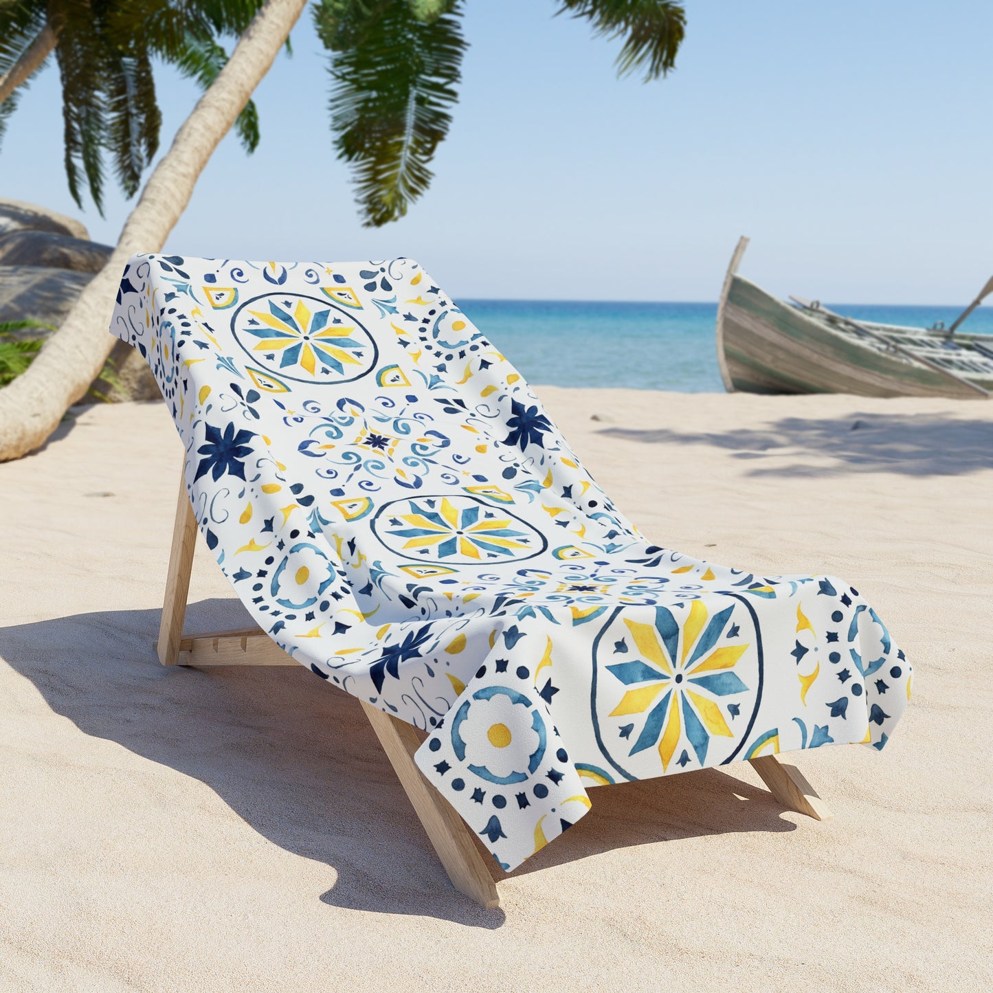 Sol e Lua Beach Towel