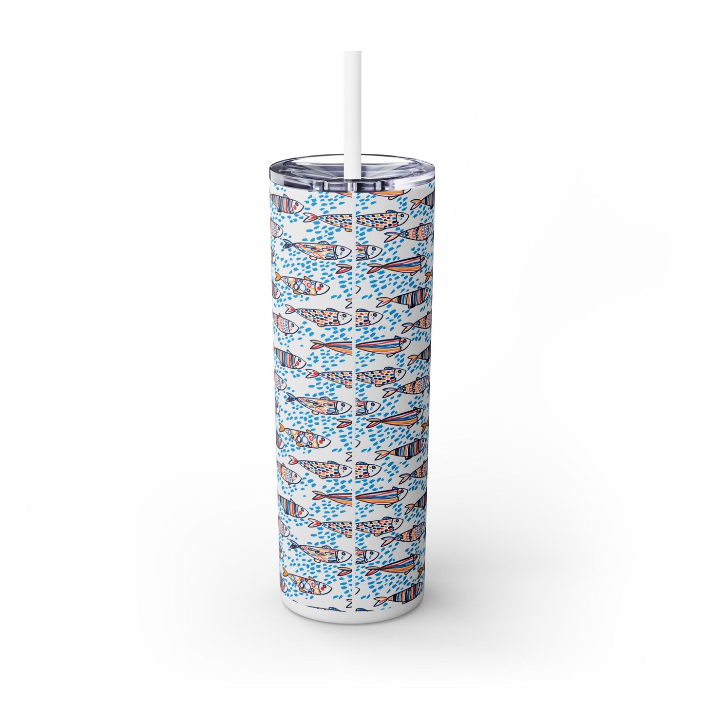 Sardinha Skinny Tumbler with Straw, 20oz