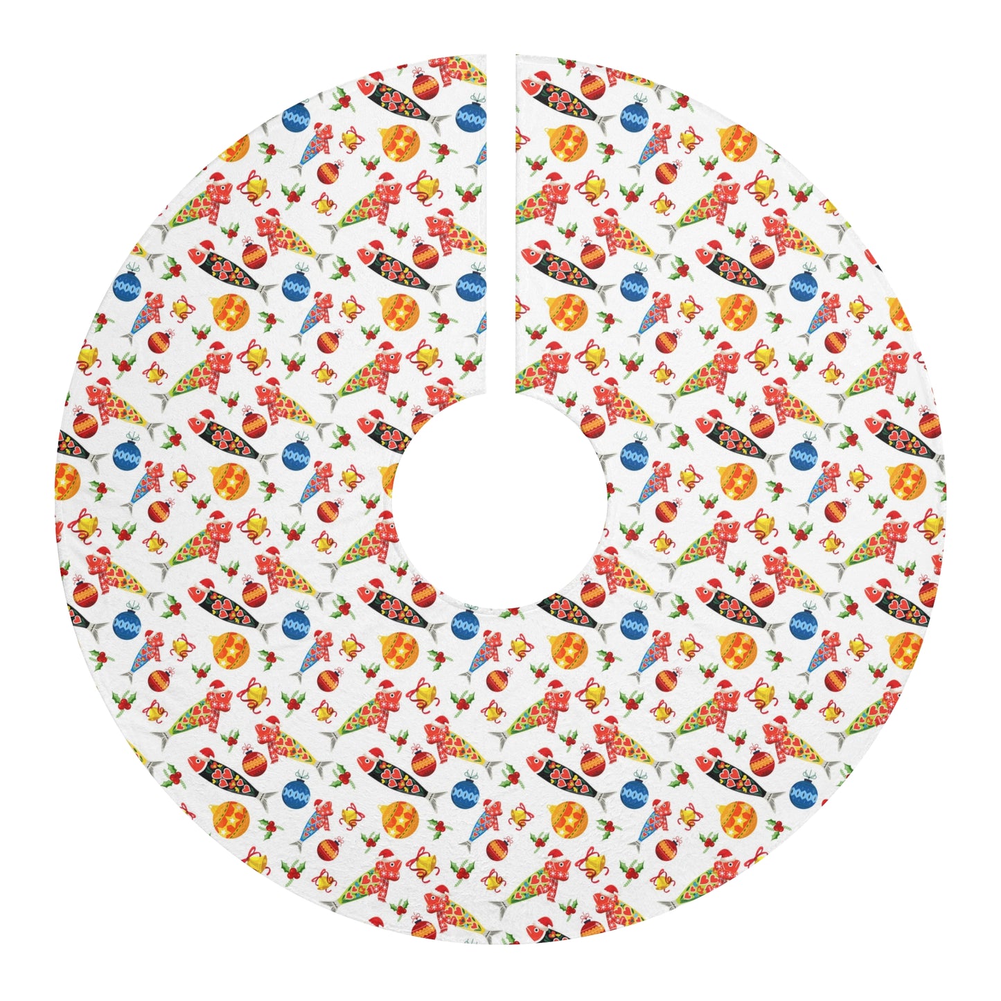 Sardinha de Natal Christmas Tree Skirt