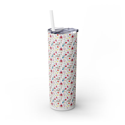 Amor Skinny Tumbler with Straw, 20oz