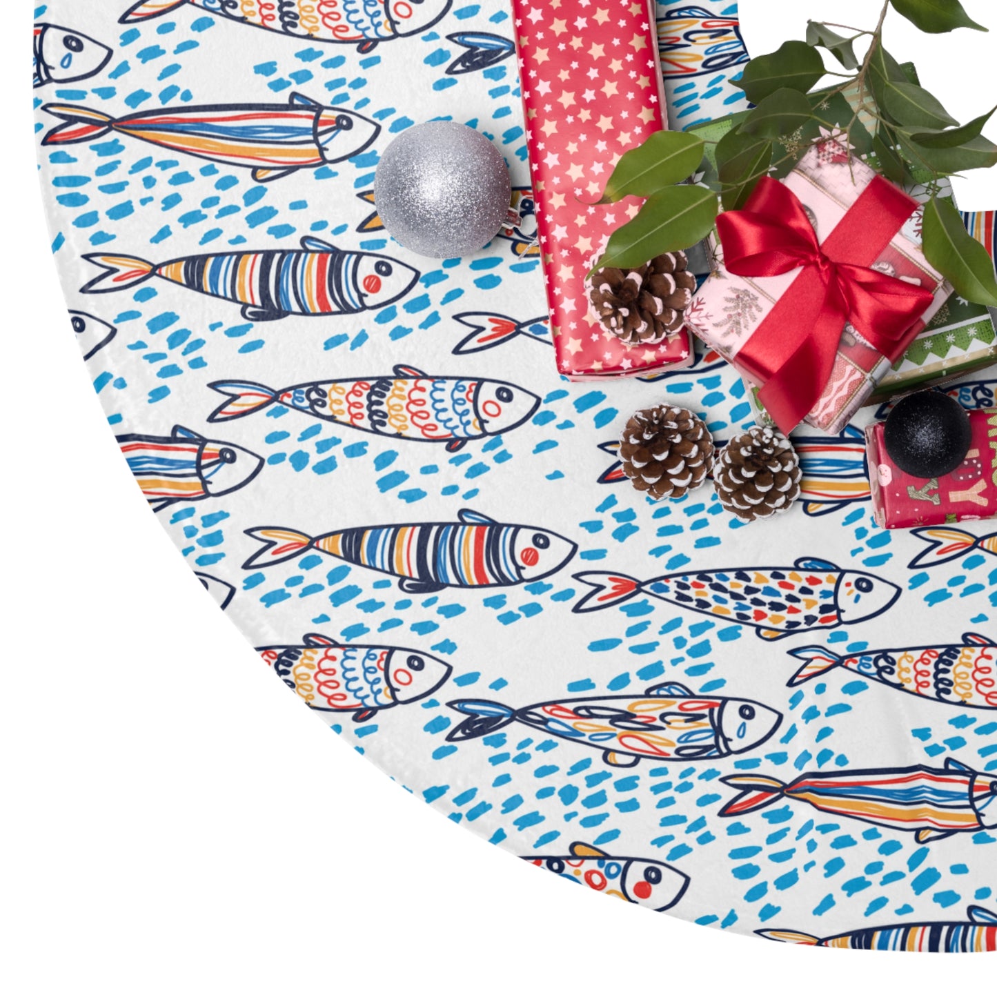 Sardinha Christmas Tree Skirt