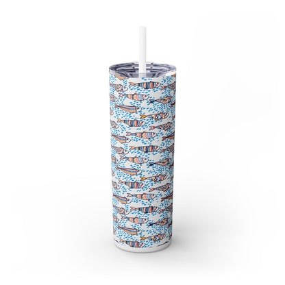 Sardinha Skinny Tumbler with Straw, 20oz