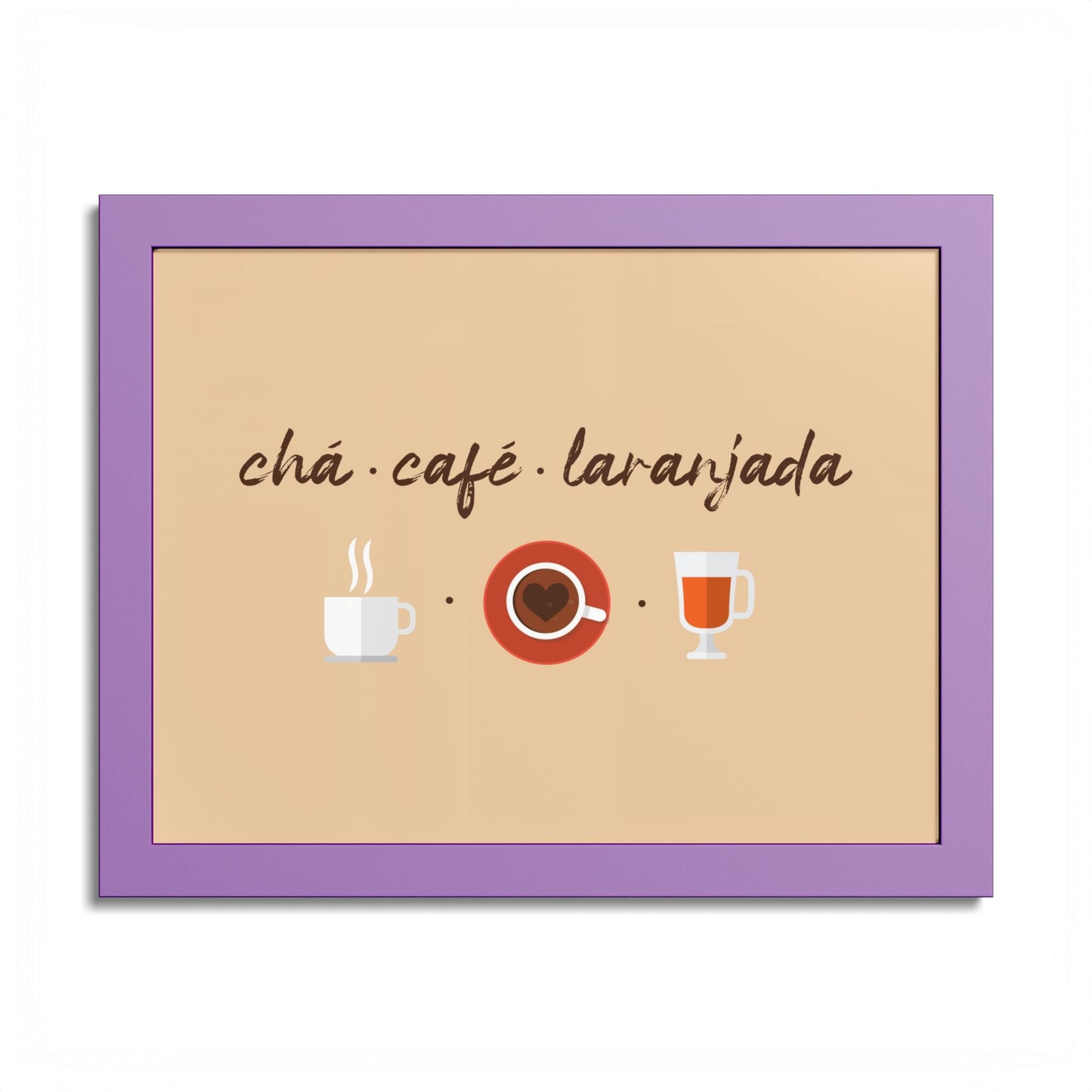 Chá Café Laranjada Framed Poster