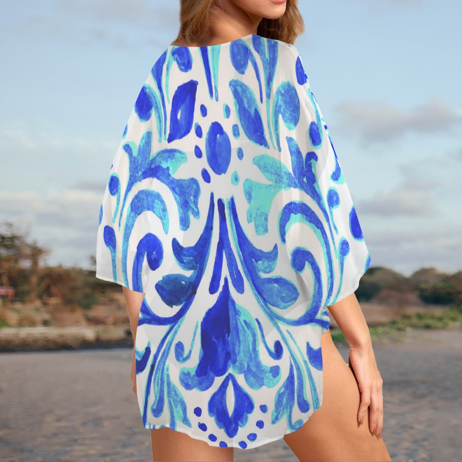 Ondas Chiffon Kimono