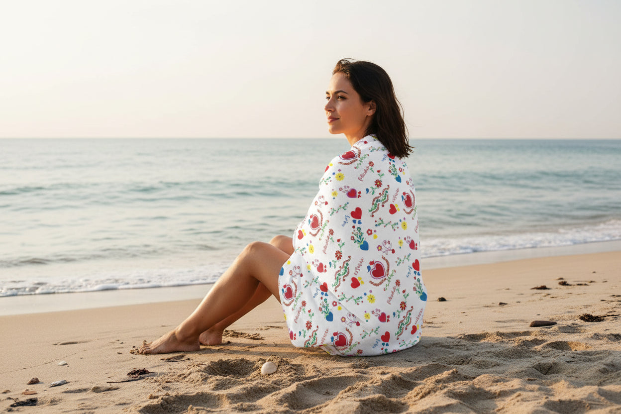 Amor beach towel