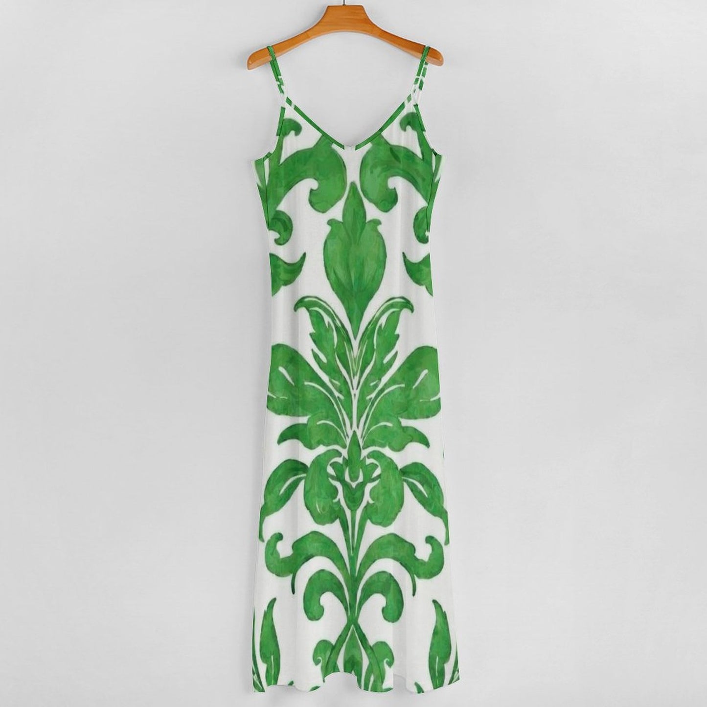 Women's Spaghetti Strap V-Neck Maxi Dress