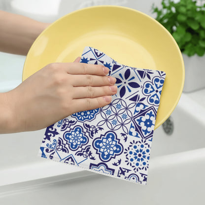 azulejo kitchen towel