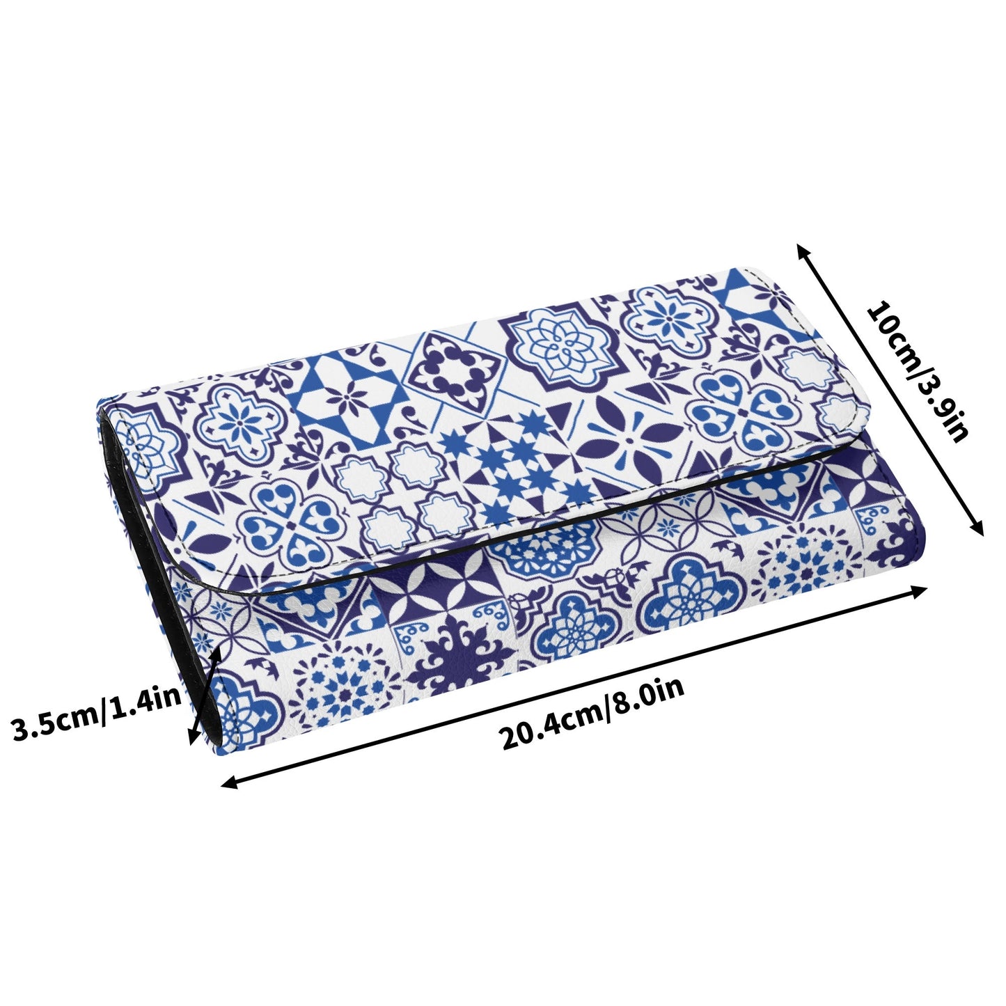 Azul Trifold Clutch Wallet