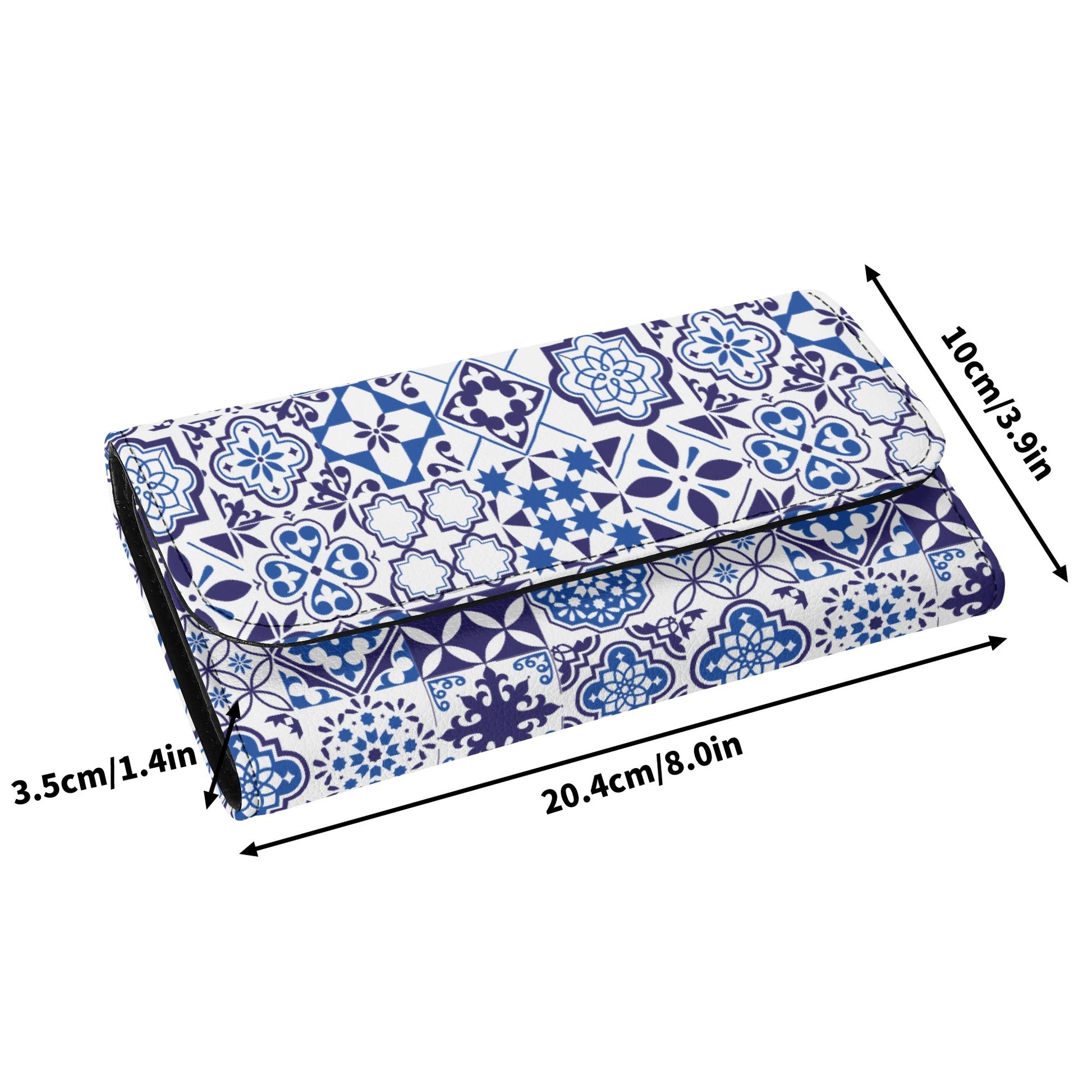 Azul Trifold Clutch Wallet
