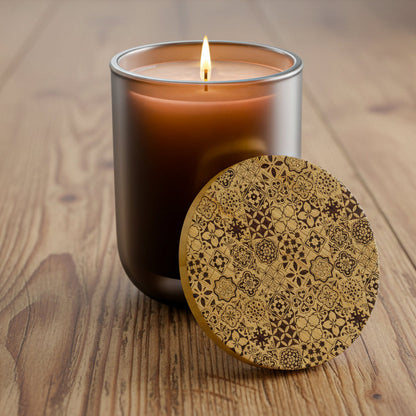 Azul engraved candle 