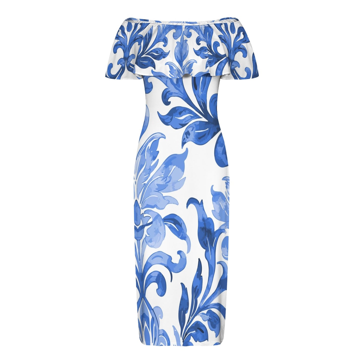 Azulina Off Shoulder Maxi Dress