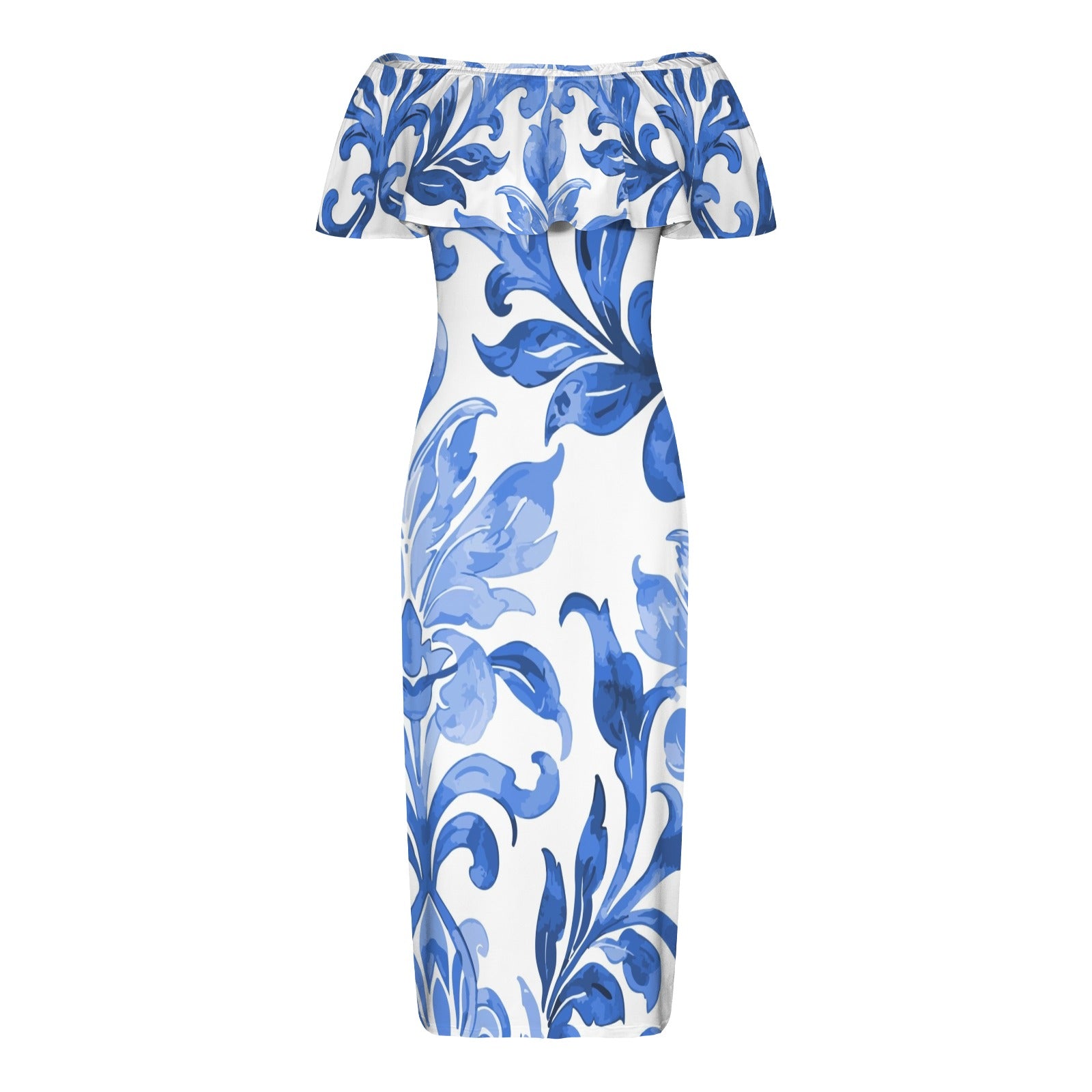 Azulina Off Shoulder Maxi Dress