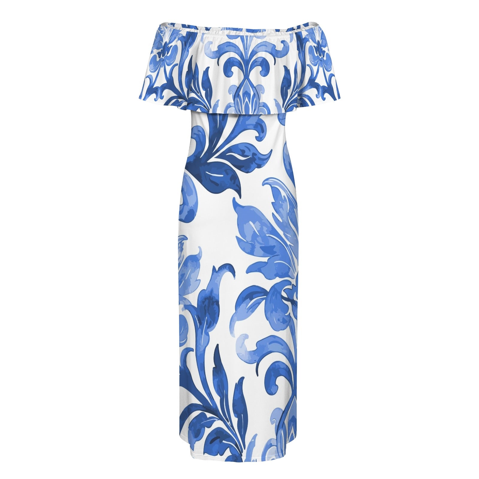Azulina Off Shoulder Maxi Dress