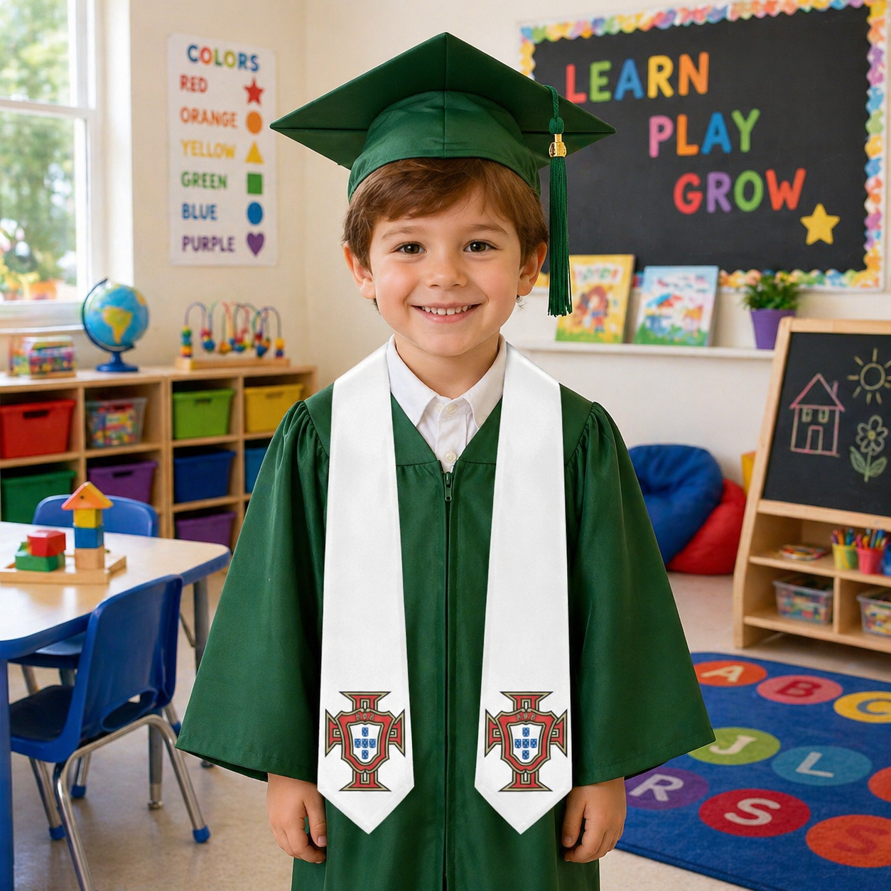 Portugal Soccer Federation Kids Graduation Stole