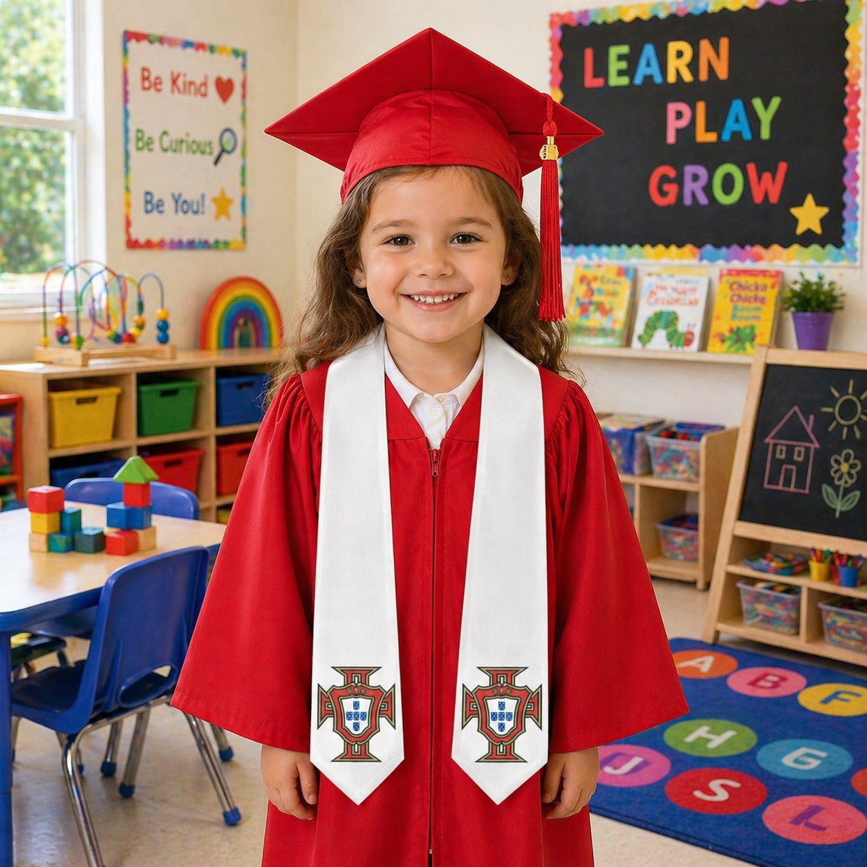 Portugal Soccer Federation Kids Graduation Stole
