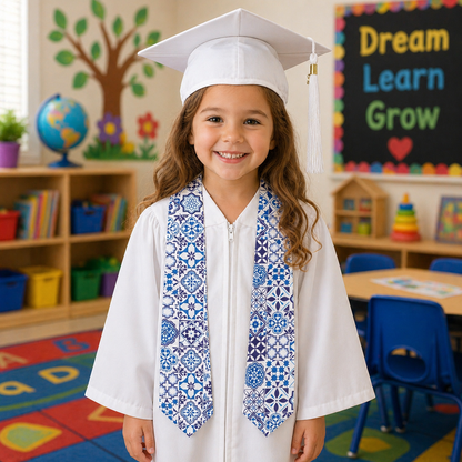 Azul Kids Graduation Stole