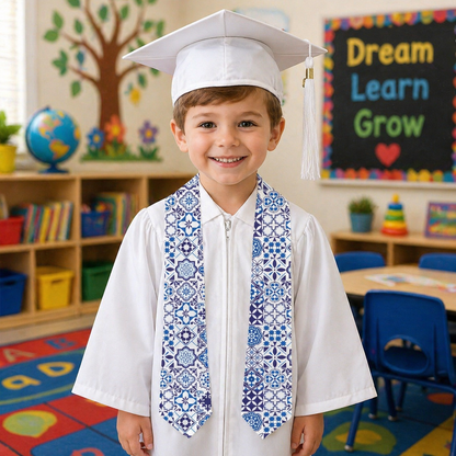 Azul Kids Graduation Stole