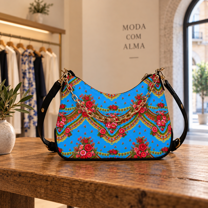 Lenço Azul Shoulder Bag
