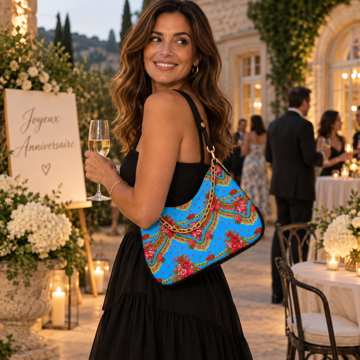 Lenço Azul Shoulder Bag