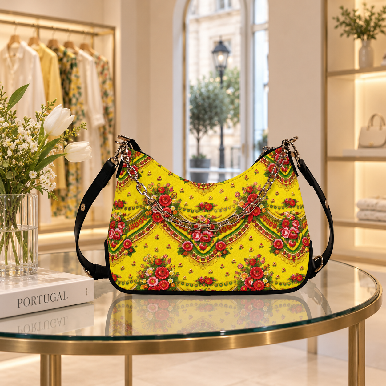 Lenço Amarelo Shoulder Bag