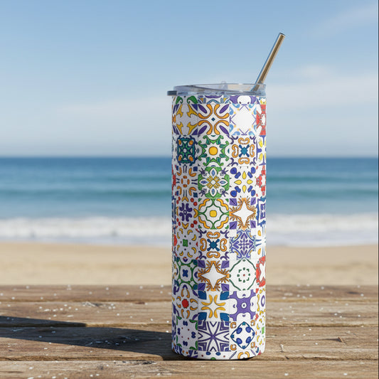 colorido skinny tumbler