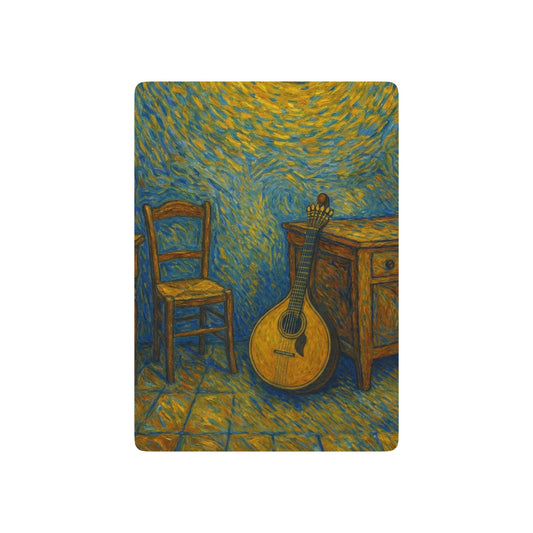 Fado guitar playing cards