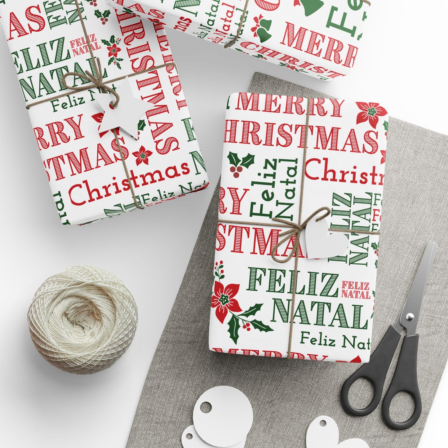 Feliz Natal Festive Wrapping Paper