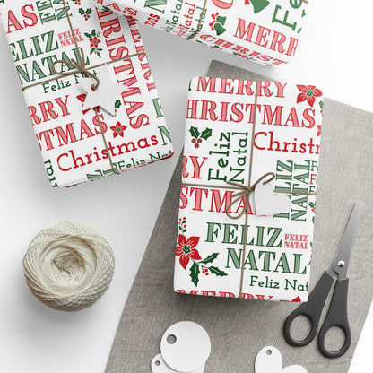 Feliz Natal Festive Wrapping Paper