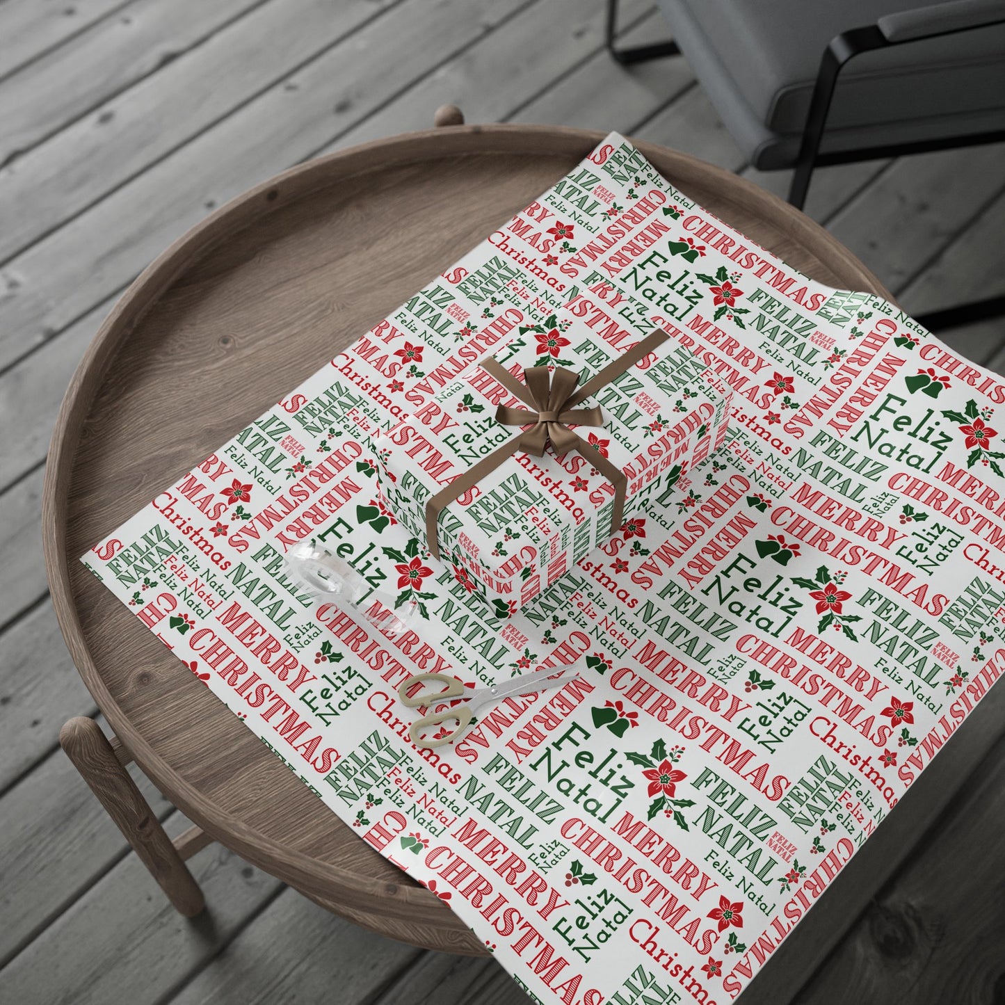 Feliz Natal Festive Wrapping Paper