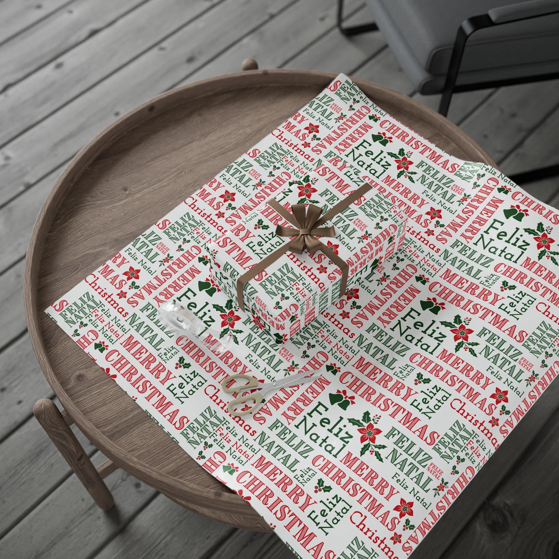 Feliz Natal Festive Wrapping Paper