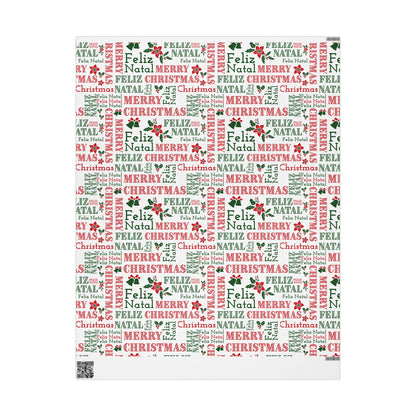 Feliz Natal Festive Wrapping Paper