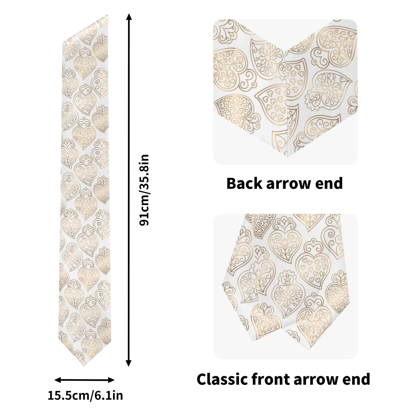 Heart of Viana Graduation Stole