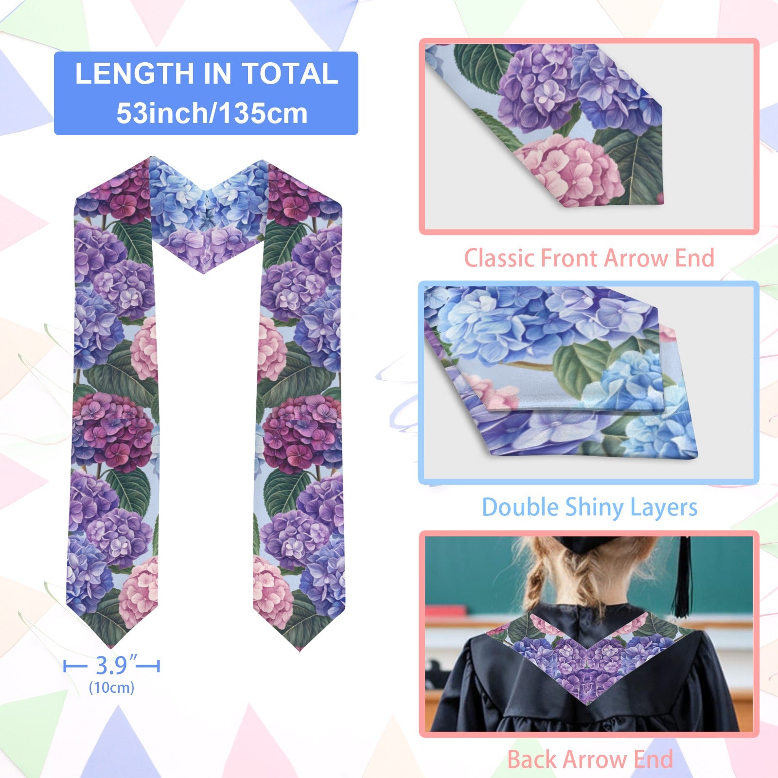 Hortencia Kids Graduation Stole