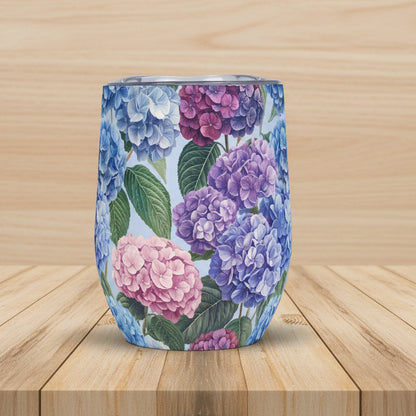 hydrangea Wine Tumbler