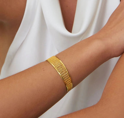 Bracelet Circles in Gold Plated Silver
