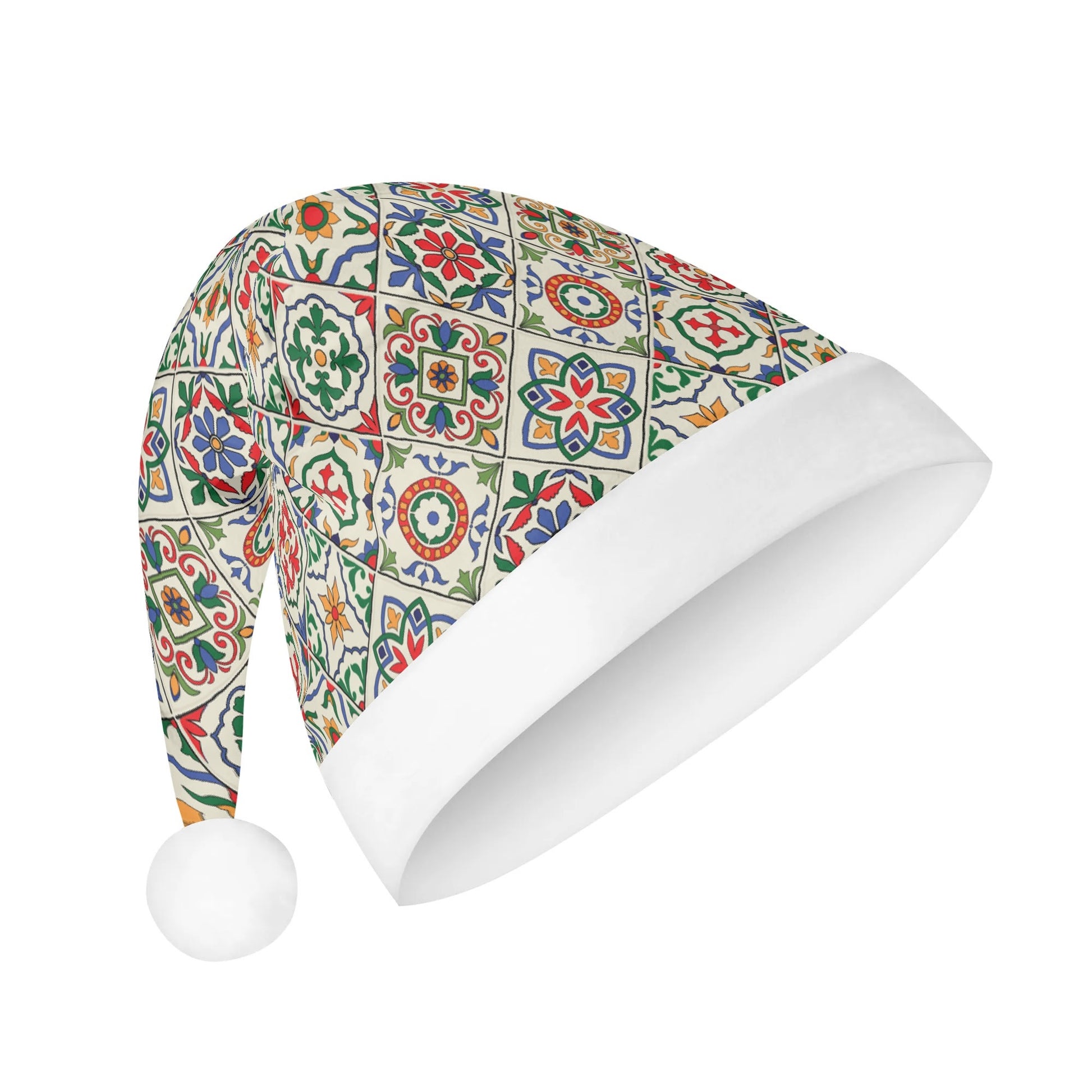 Portuguese tile santa hat