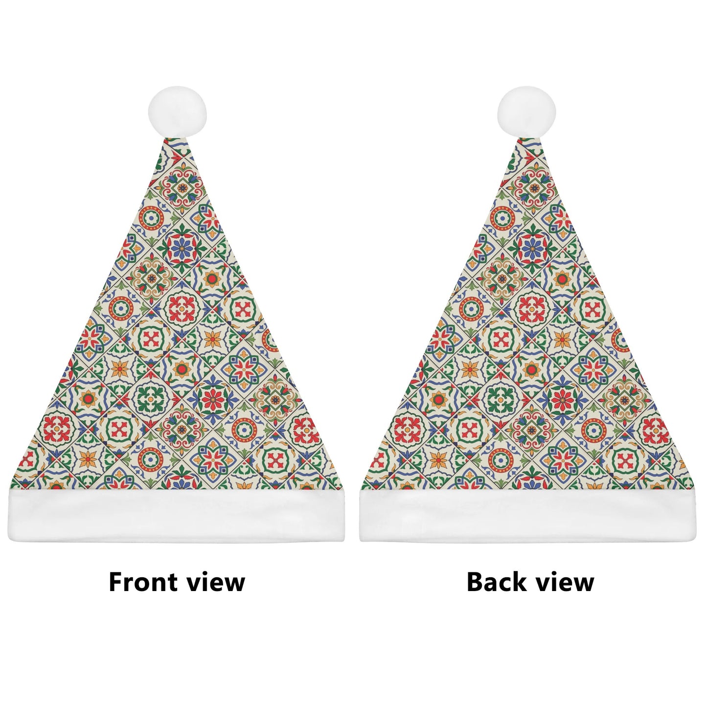 Portuguese tile santa hat