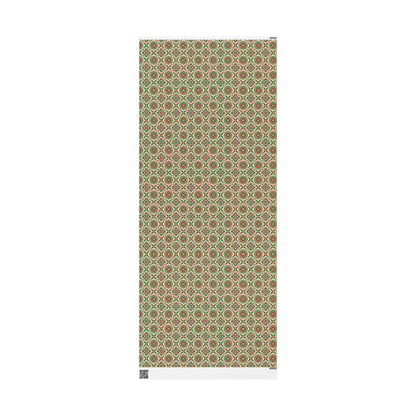 sheet of wrapping paper with portuguese christmas tile pattern