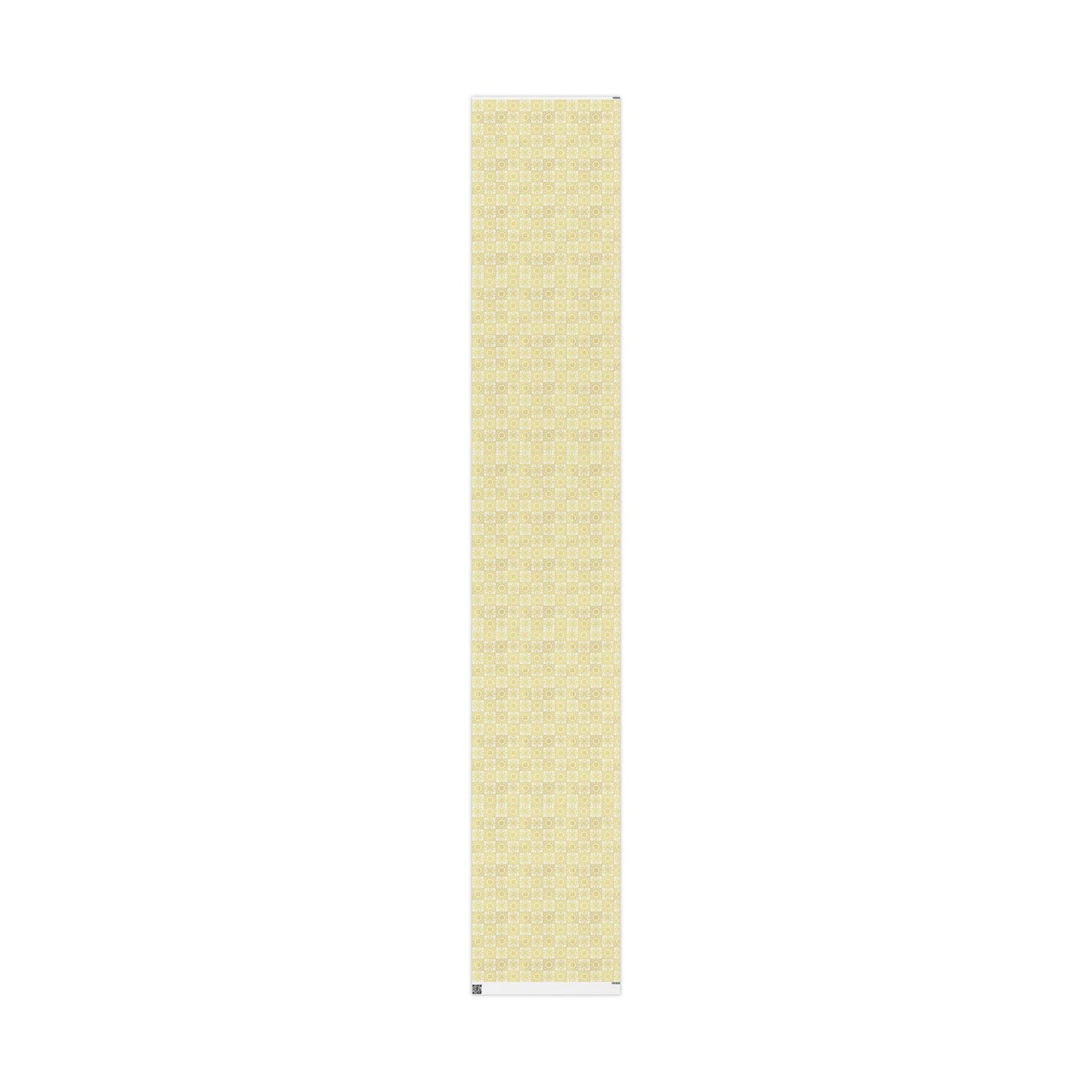 gold and white portuguese tile wrapping paper