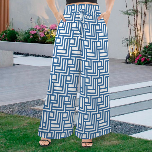 Paredes Wide Leg Pants (Blue)