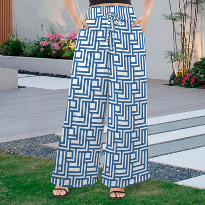 Paredes Wide Leg Pants (Blue)