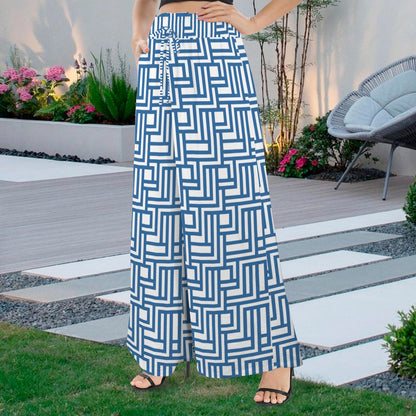 Paredes Wide Leg Pants (Blue)